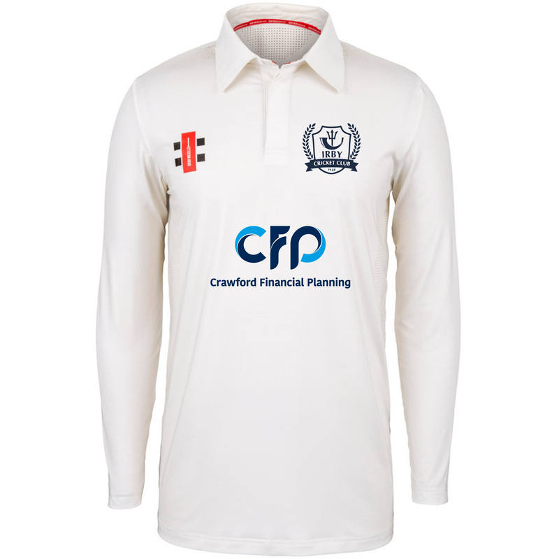 Irby Cricket Club Long Sleeve Pro Performance Match Shirt