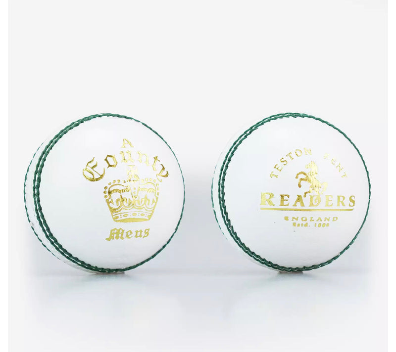 COUNTY CROWN WHITE CRICKET BAL