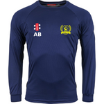 Irby Cricket Club Adult's Navy Matrix V2 L/S Tee Shirt-Senior